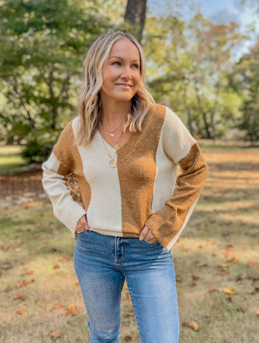 Caramel Stripes Sweater