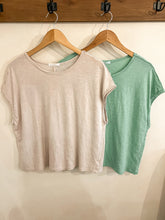 Load image into Gallery viewer, FINAL SALE- Cap Sleeve Boxy Tee