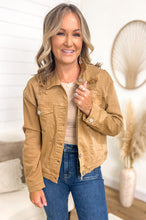 Load image into Gallery viewer, Risen Jeans Mocha Stretch Jacket