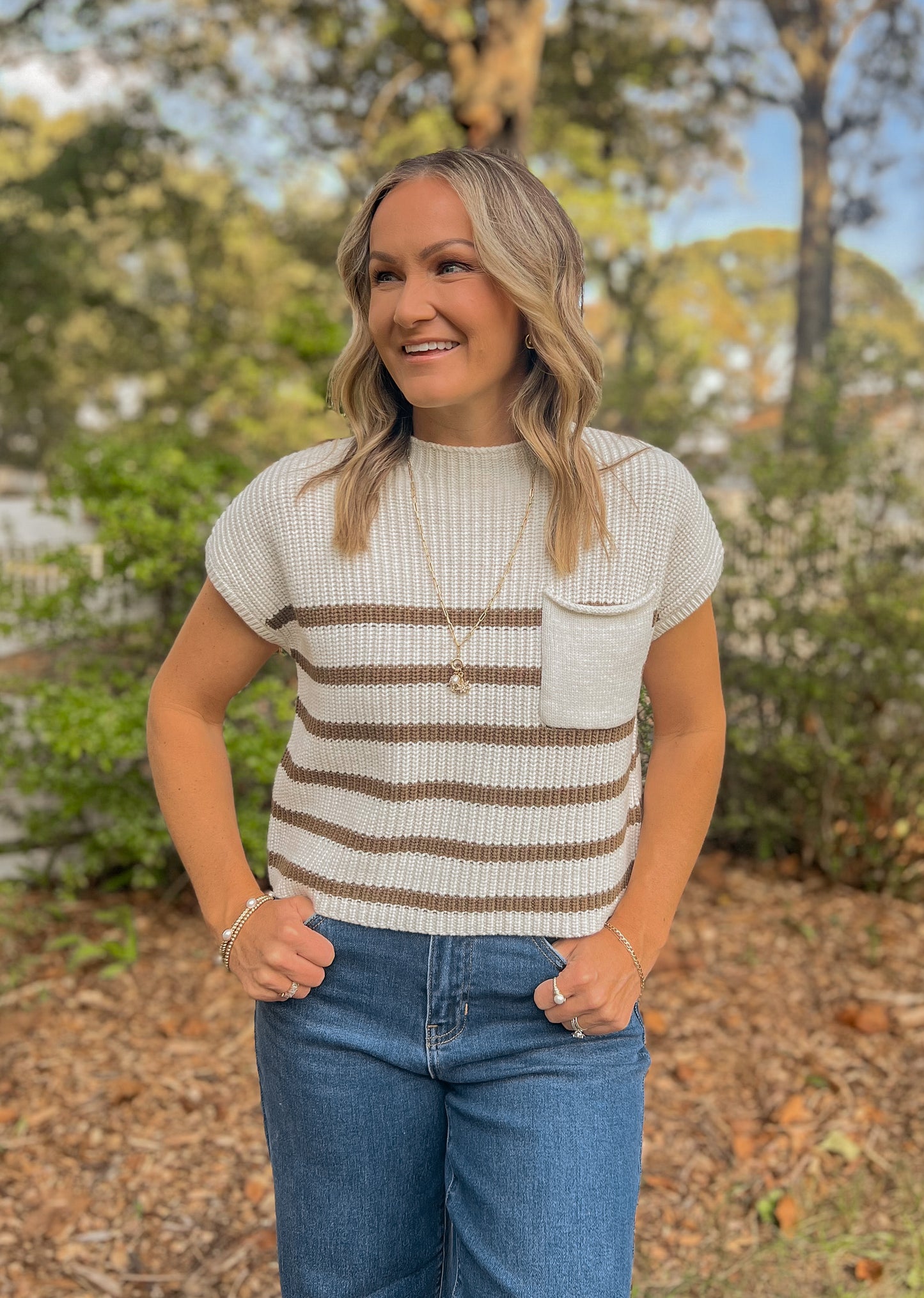 FINAL SALE - Simply Striped Sweater