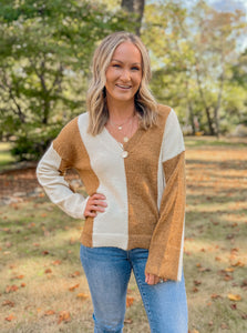 Caramel Stripes Sweater