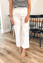 Load image into Gallery viewer, FINAL SALE- Classic White Wide Leg Pant