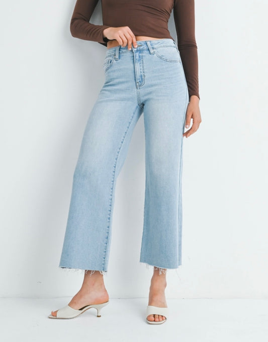 JBD Slim Wide Leg- Light Wash