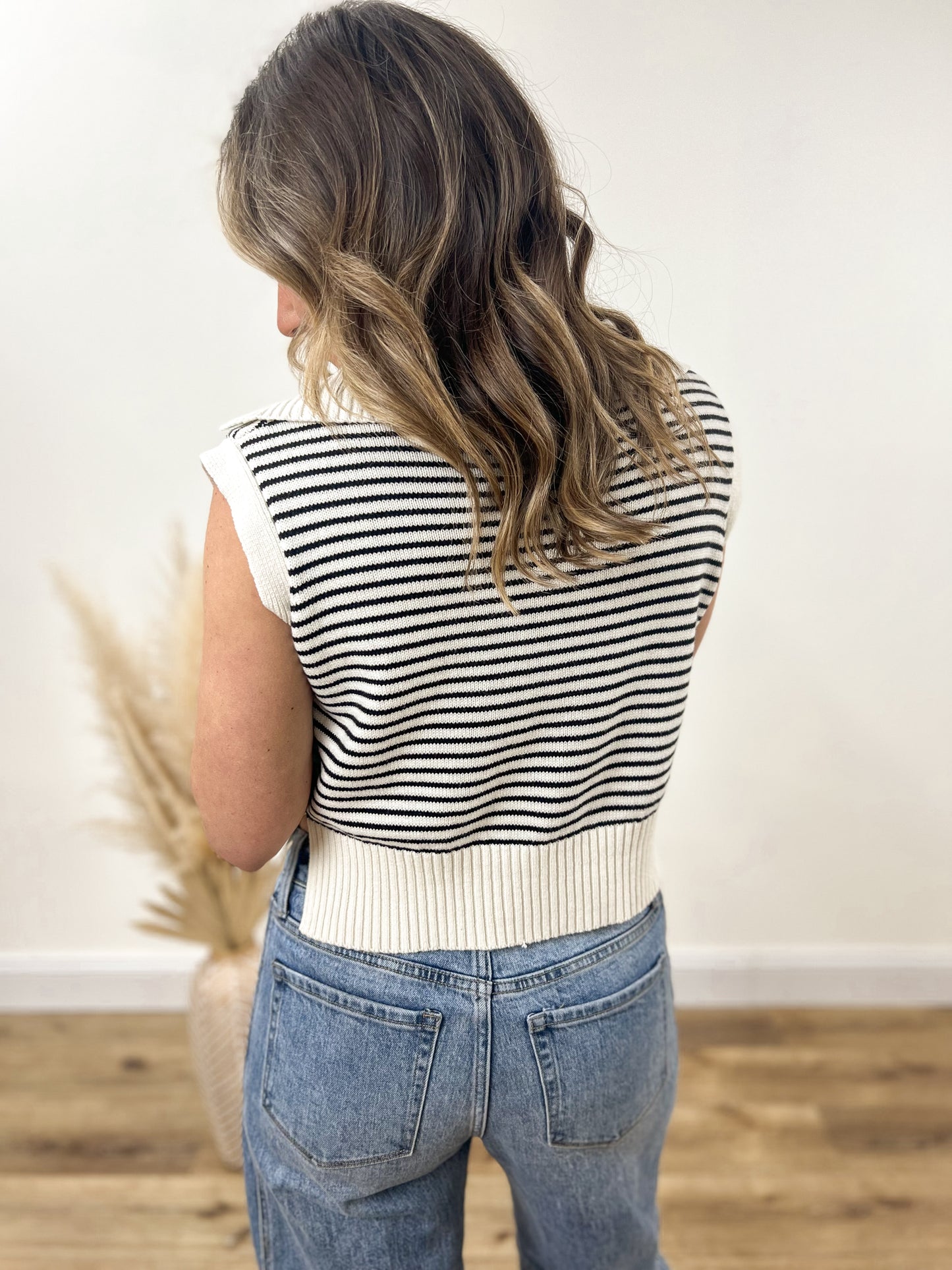 Simply Striped Sweater Vest