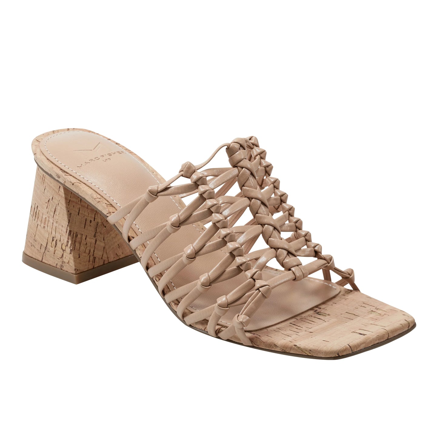 FINAL SALE - Colica Block Heel Sandal- Light Natural